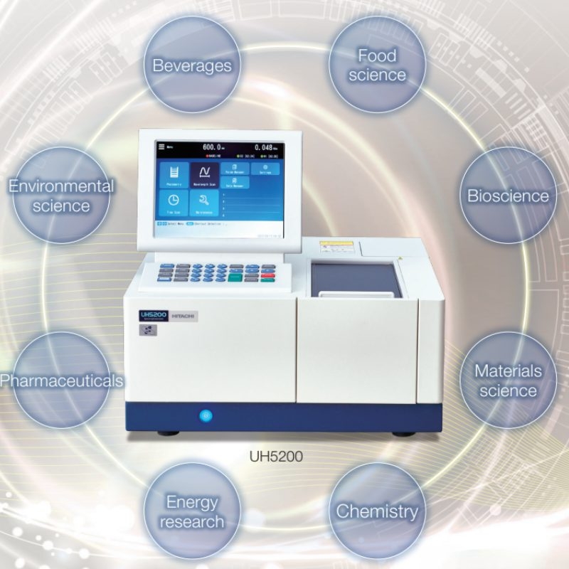 Máy quang phổ tử ngoại khả kiến UV-Vis 02 chùm tia, Model: UH5200